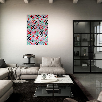 COMPOSITION 34 - Sonia Delaunay Brushed Aluminum Print - 70x100 cm / 28x40 inches | Sonia Delaunay Aluminum Print | Sonia Delaunay Prints