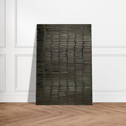 Peinture 324 x 181 cm, 19 février 2009 Polyptyque - 2009 - Pierre Soulages Brushed Aluminum Print - 70x100 cm / 28x40 inches | Pierre Soulages Aluminum Print | Pierre Soulages Prints