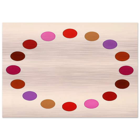 Fold Seven - Op Art - Thomas Downing Brushed Aluminum Print - 70x100 cm / 28x40 inches | Thomas Downing Aluminum Print | Thomas Downing Prints