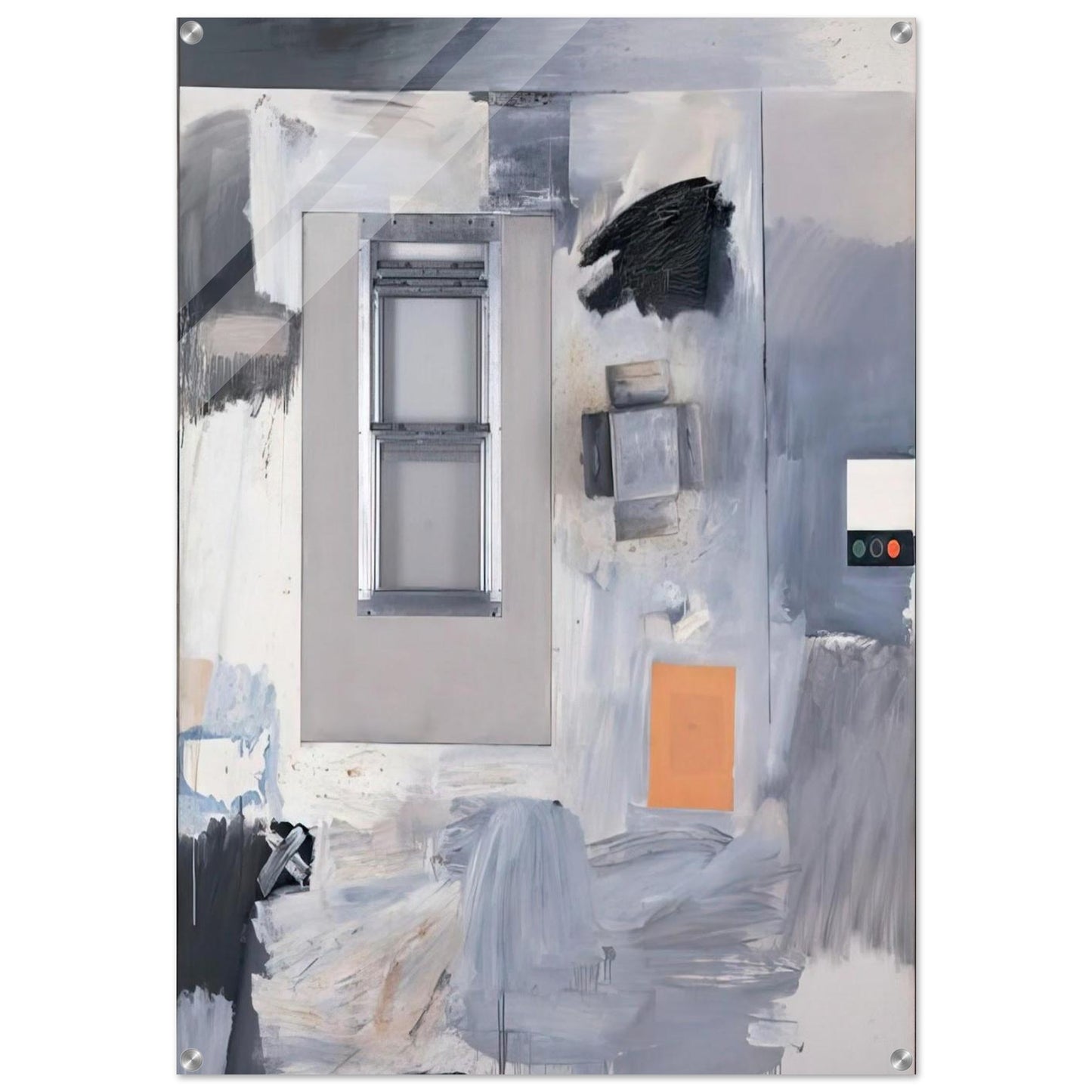TROPHY V FOR JASPER JOHNS 1962 - Robert Rauschenberg Acrylic Print - 70x100 cm / 28x40″ inches