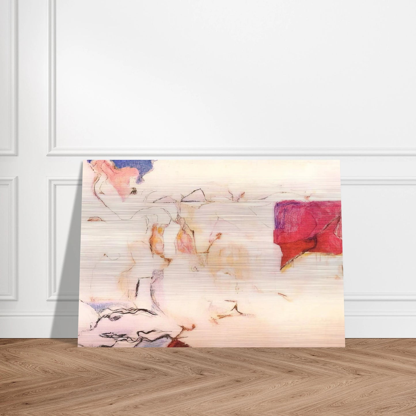Untitled - Lyrical Abstraction - Menez Brushed Aluminum Print - 70x100 cm / 28x40 inches | Menez Aluminum Print | Menez Prints