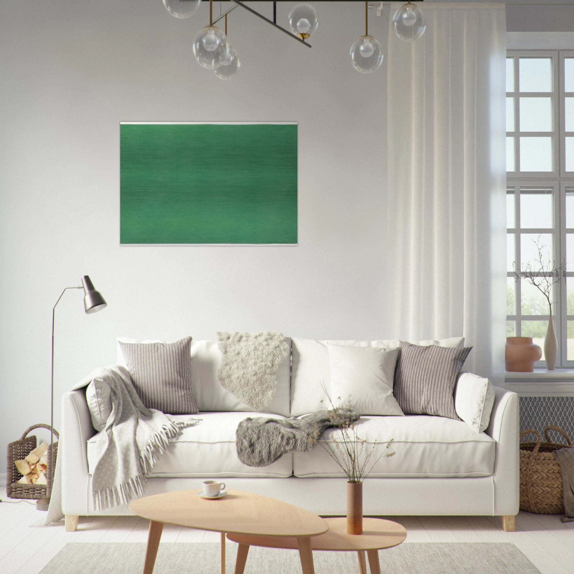 Green - Ellsworth Kelly Brushed Aluminum Print - 70x100 cm / 28x40 inches | Ellsworth Kelly Aluminum Print | Ellsworth Kelly Prints