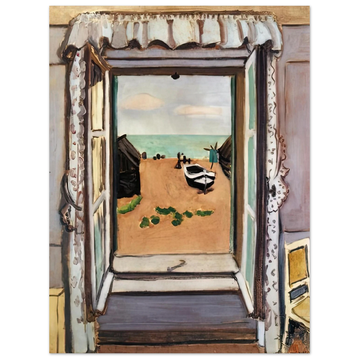 Henri Matisse - OPEN WINDOW ETRETAT 1920  75x100 cm / 30x40inches Fine Art Poster