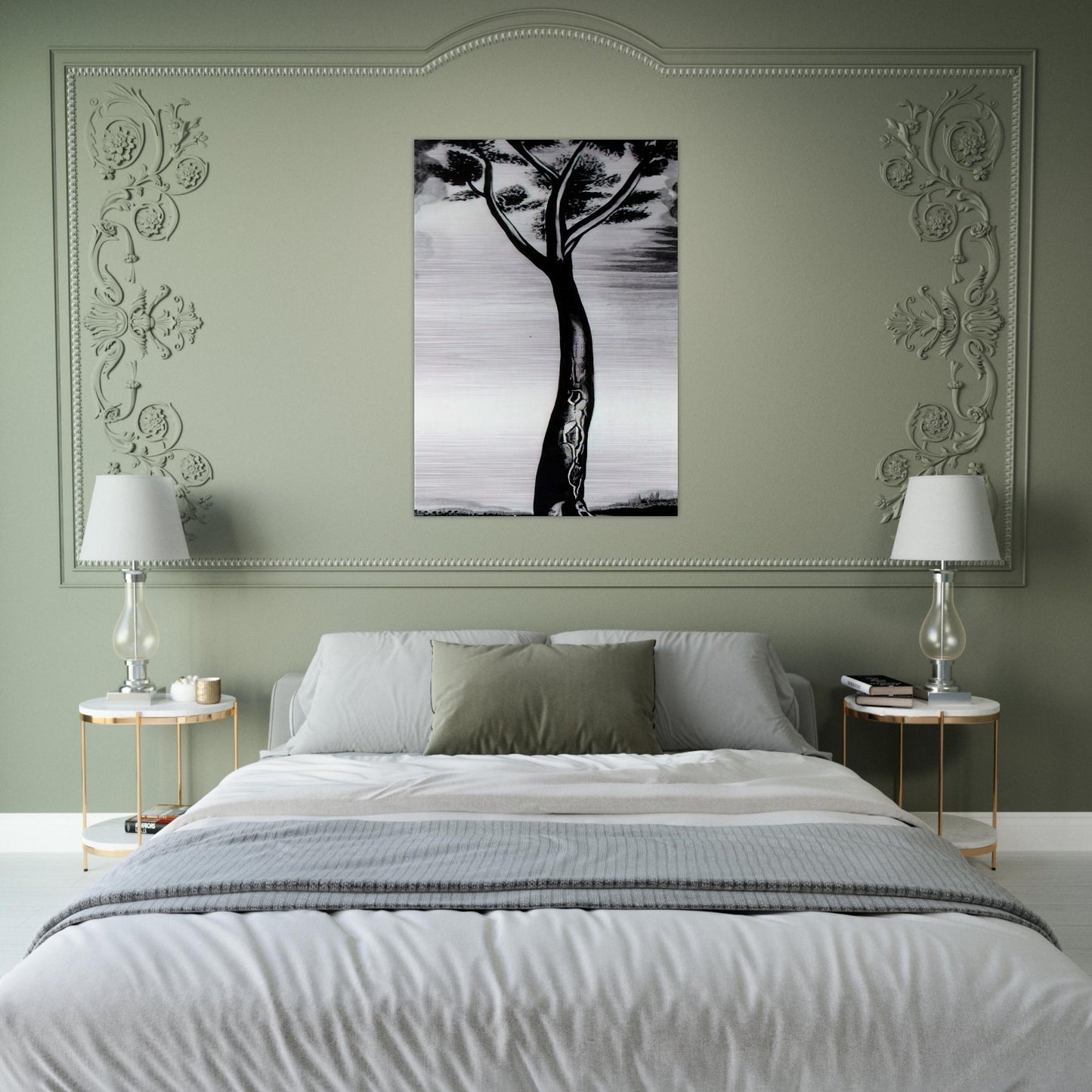 THE TREE - Salvador Dali Brushed Aluminum Print - 70x100 cm / 28x40 inches | Salvador Dali Aluminum Print | Salvador Dali Prints