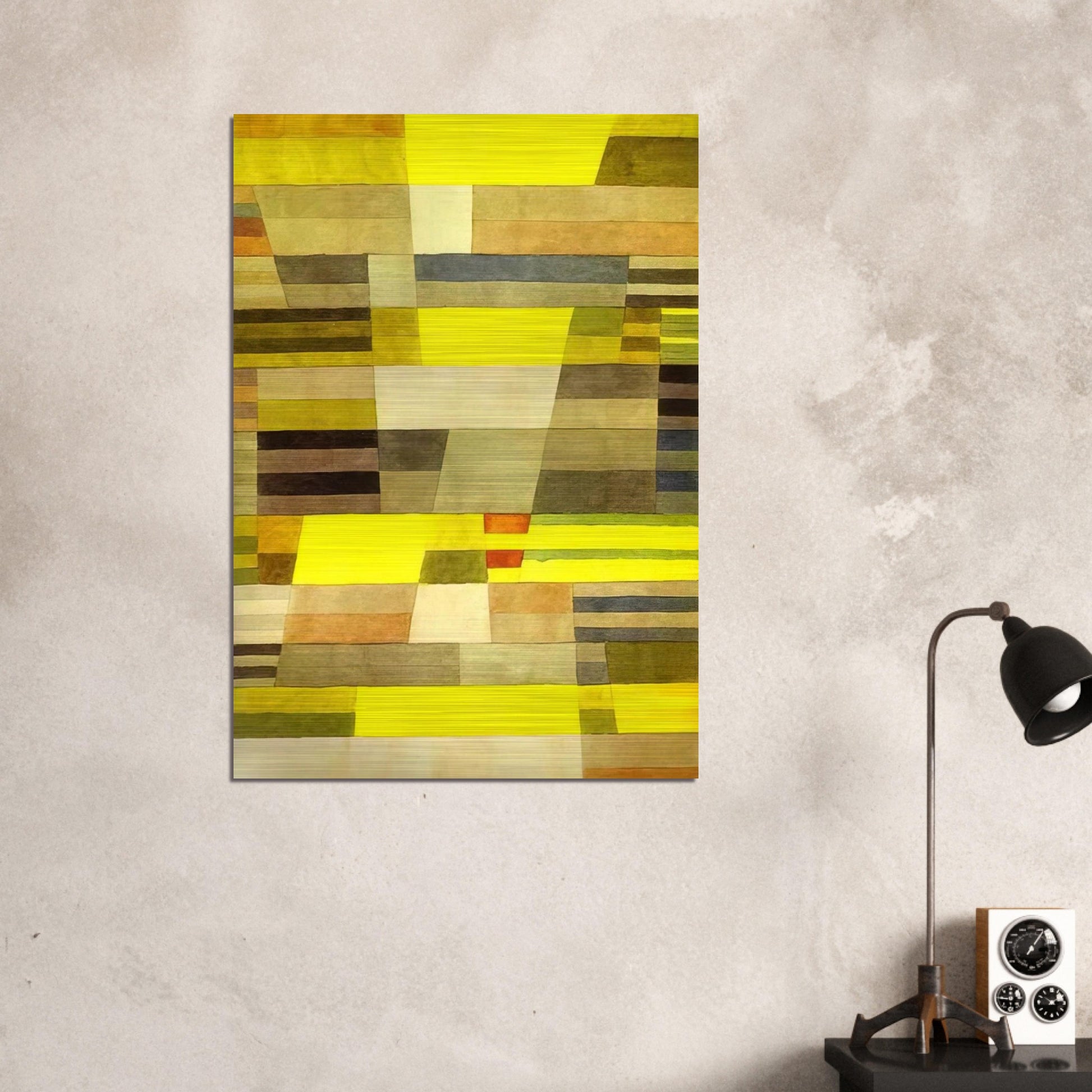 MONUMENT 1929 - Paul Klee Brushed Aluminum Print - 70x100 cm / 28x40 inches | Paul Klee Aluminum Print | Paul Klee Prints