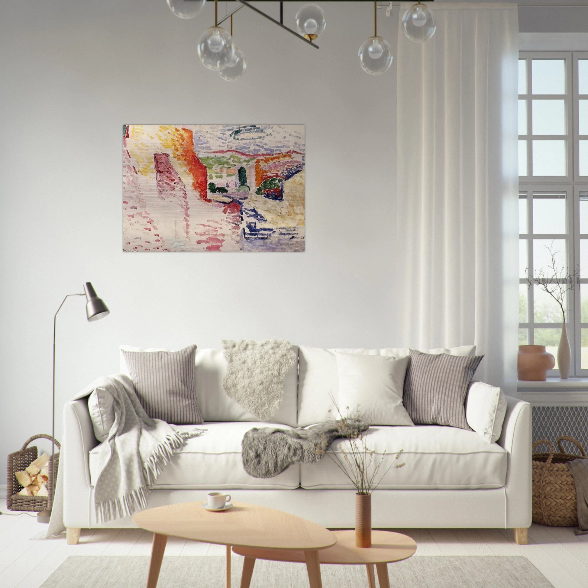 SUN STREET 1905 - Henri Matisse Brushed Aluminum Print - 70x100 cm / 28x40 inches | Henri Matisse Aluminum Print | Henri Matisse Prints