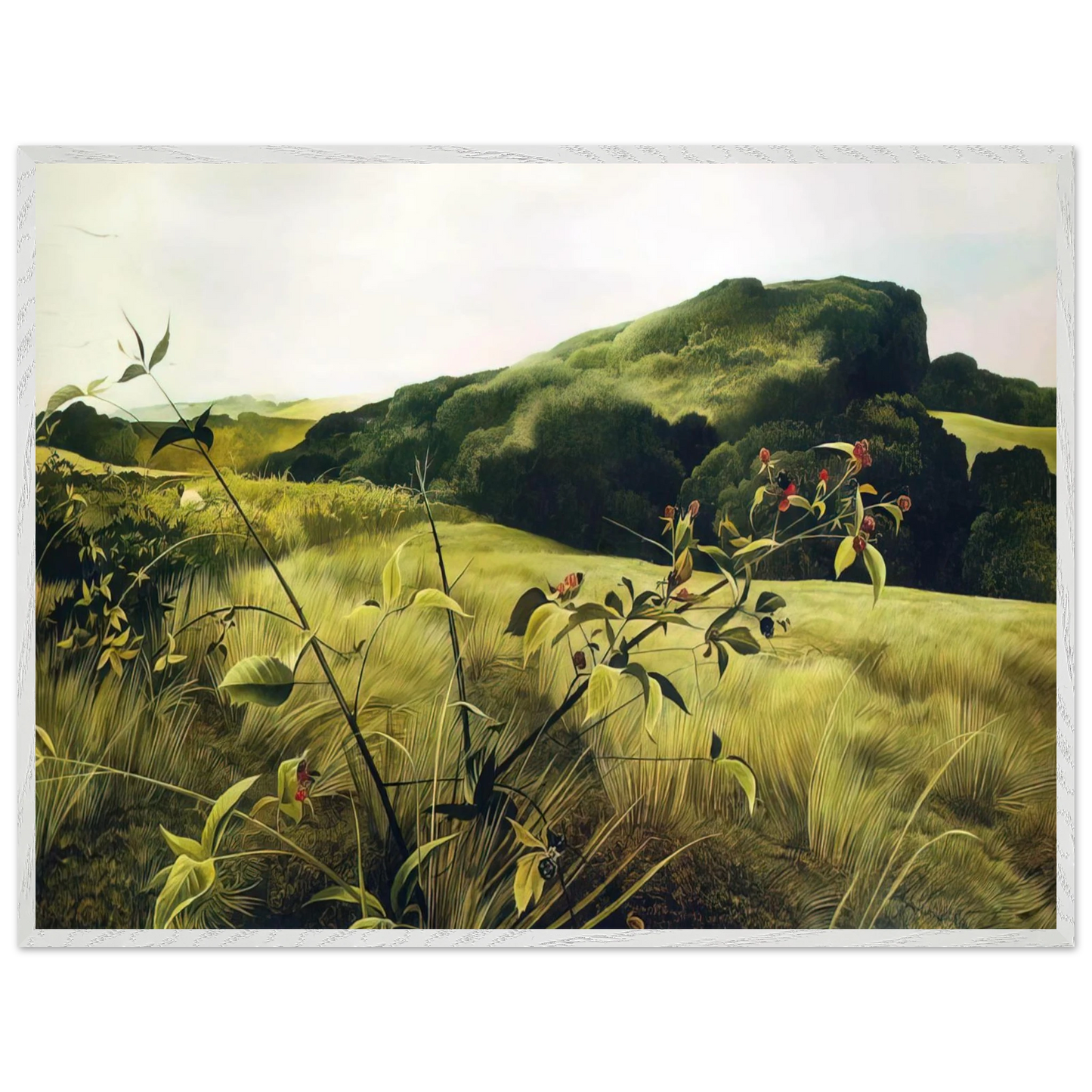 Andrew Wyeth - BLACKBERRY PICKER Wall Art - 30x40 cm / 12x16 inches - Fine Art Poster - -