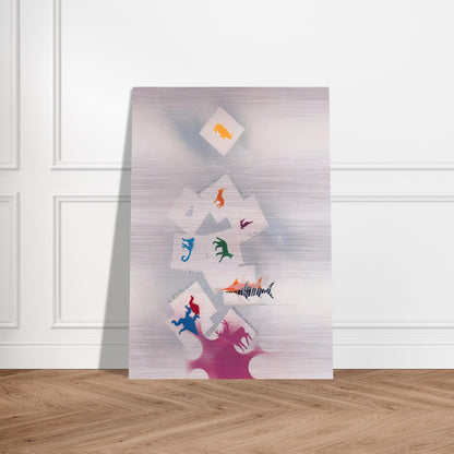UNTITLED 2 - Alighiero Boetti Brushed Aluminum Print - 70x100 cm / 28x40 inches | Alighiero Boetti Aluminum Print | Alighiero Boetti Prints