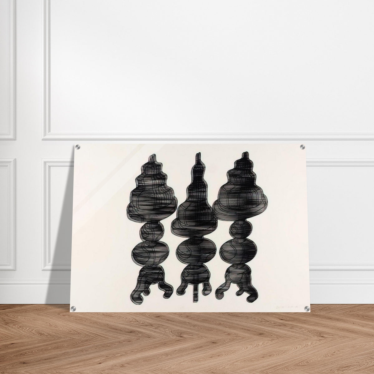 3 Cakes on Swivel Chairs - 1971 - Dieter Roth Acrylic Print - 70x100 cm / 28x40″ inches
