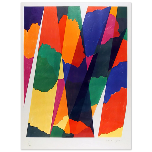Piero Dorazio - Wait - Untitled XIX - 1968  75x100 cm / 30x40inches Fine Art Poster