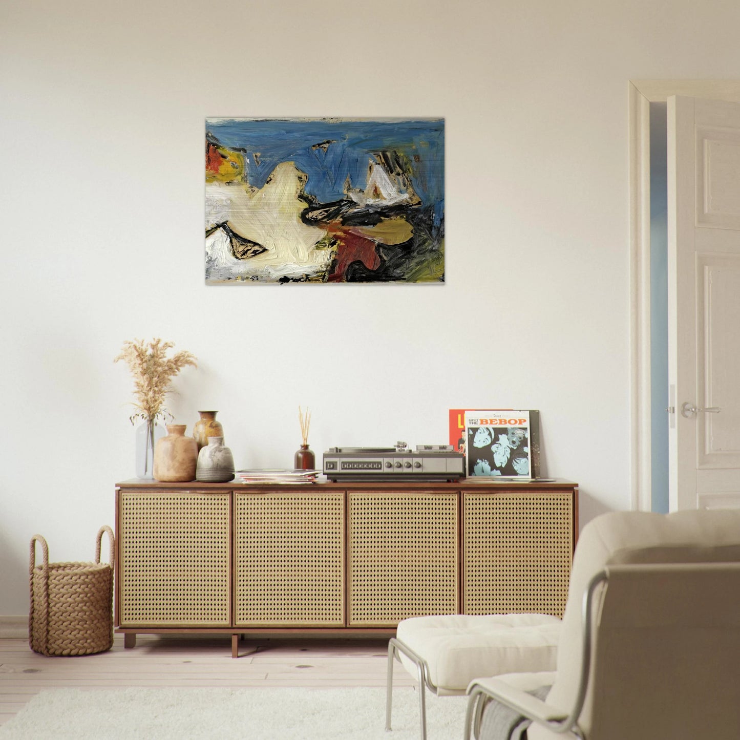 PAINTING I 1957 - Milton Resnick Brushed Aluminum Print - 70x100 cm / 28x40 inches | Milton Resnick Aluminum Print | Milton Resnick Prints
