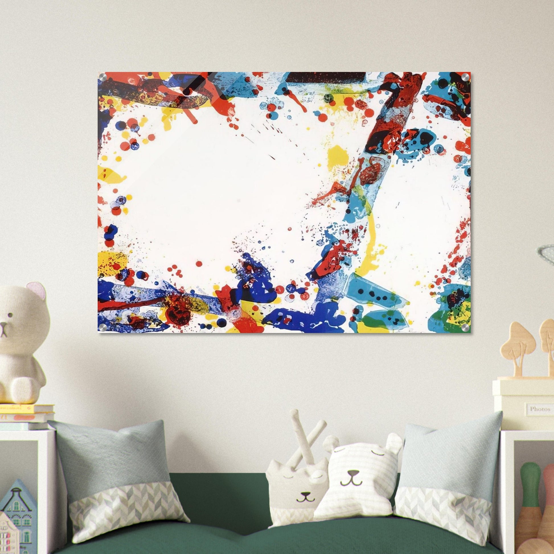 Green Ring - Sam Francis Acrylic Print - 70x100 cm / 28x40″ inches | Sam Francis Wall Art | Sam Francis Prints