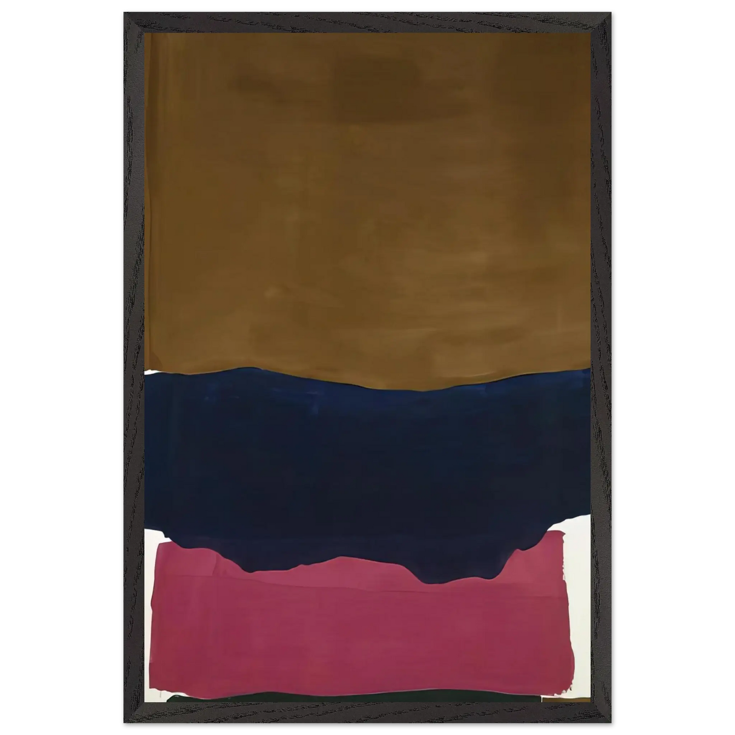 Helen Frankenthaler - Indian Summer - 1967 Wall art - A3 (29.7 x 42  cm) - Premium Wooden Framed Poster With Fine Art Paper - White frame