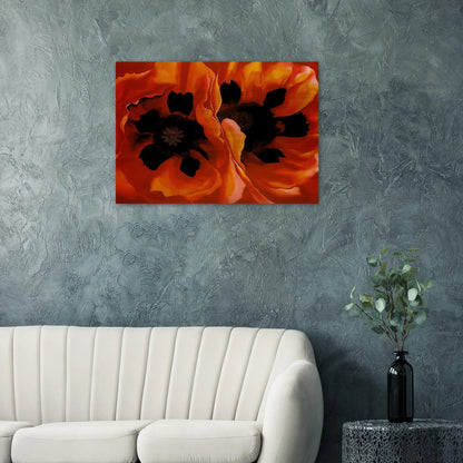 Oriental Poppies - Georgia O'Keeffe Brushed Aluminum Print - 70x100 cm / 28x40 inches | Georgia O'Keeffe Aluminum Print | Georgia O'Keeffe Prints