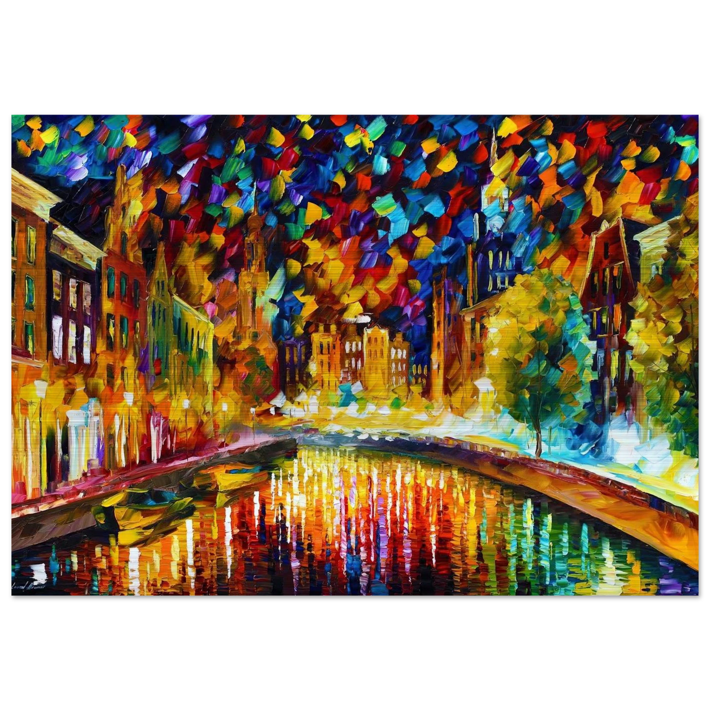 Leonid Afremov - Leonid Afremov Brushed Aluminum Print - 70x100 cm / 28x40 inches | Leonid Afremov Aluminum Print | Leonid Afremov Prints