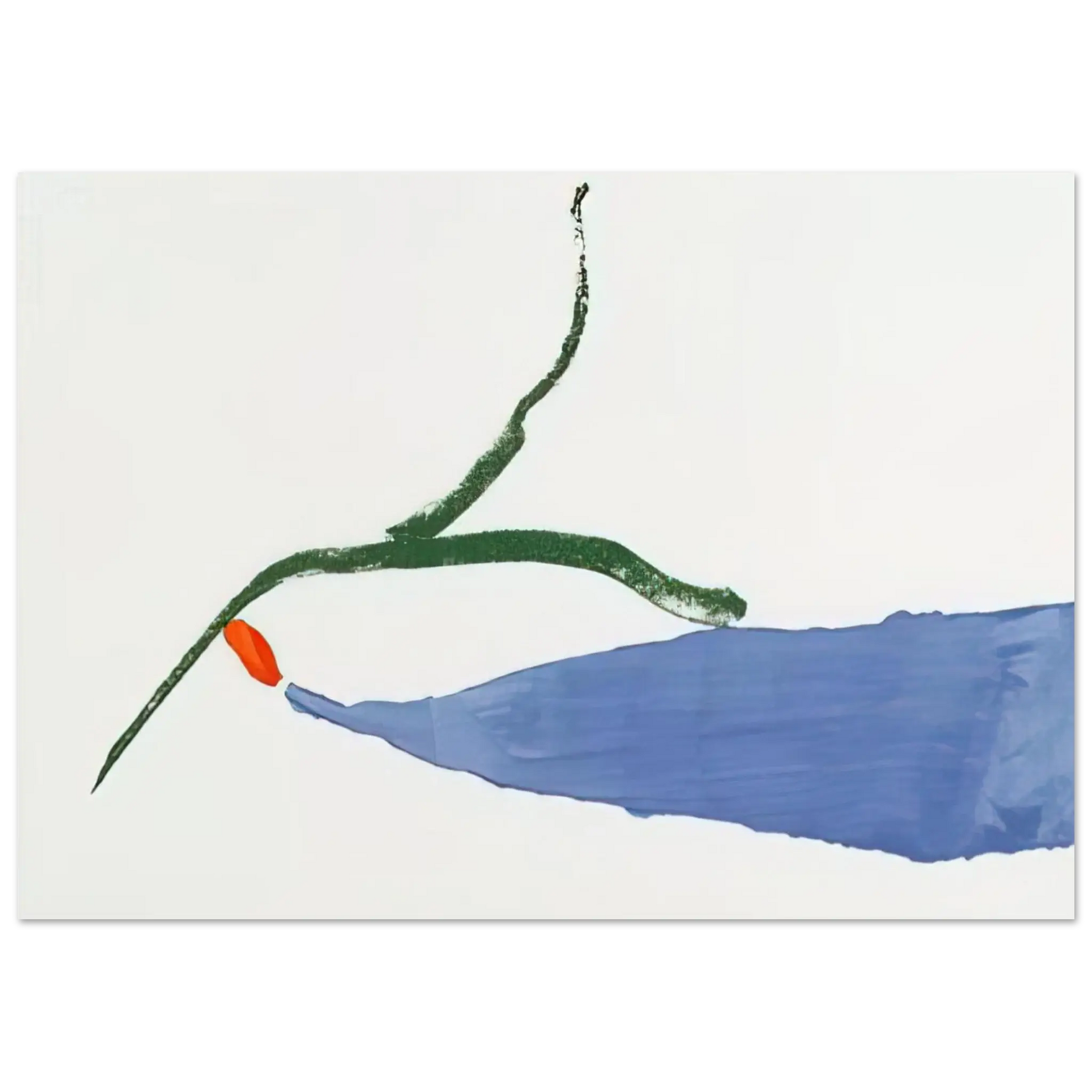 Helen Frankenthaler - A Little Zen - 1970 Wall art - 45x60 cm / 18x24 Inches - Premium Wooden Framed Poster With Fine Art Paper - White frame