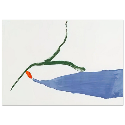 Helen Frankenthaler - A Little Zen - 1970 Wall art - 45x60 cm / 18x24 Inches - Premium Wooden Framed Poster With Fine Art Paper - White frame