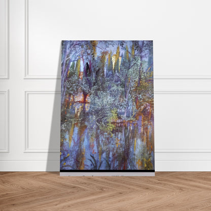 THE LAKE AT VILABERTRAN - Salvador Dali Brushed Aluminum Print - 70x100 cm / 28x40 inches | Salvador Dali Aluminum Print | Salvador Dali Prints