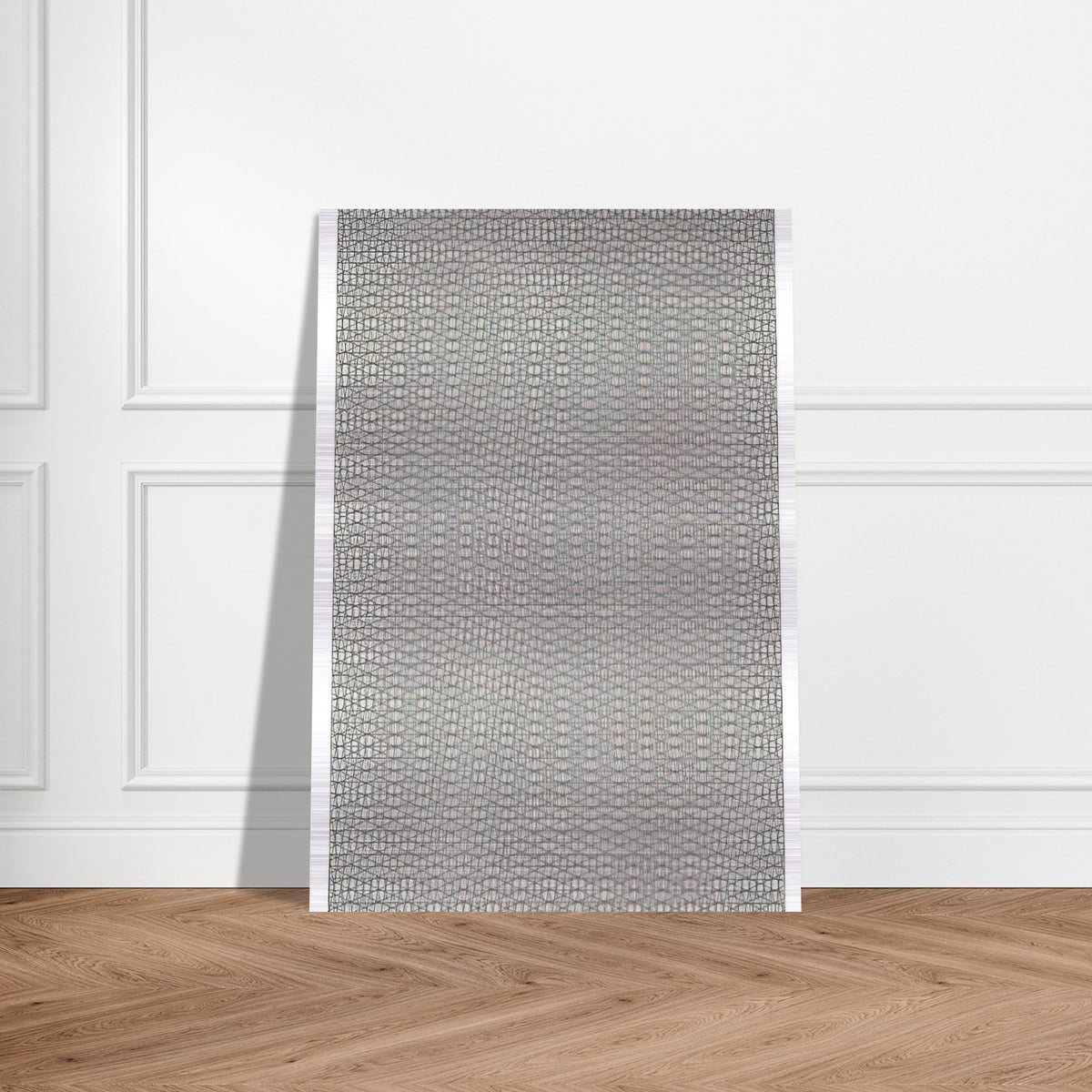 3 grillages superposés 0°, 15°, -15° - 1959 - Francois Morellet Brushed Aluminum Print - 70x100 cm / 28x40 inches | Francois Morellet Aluminum Print | Francois Morellet Prints