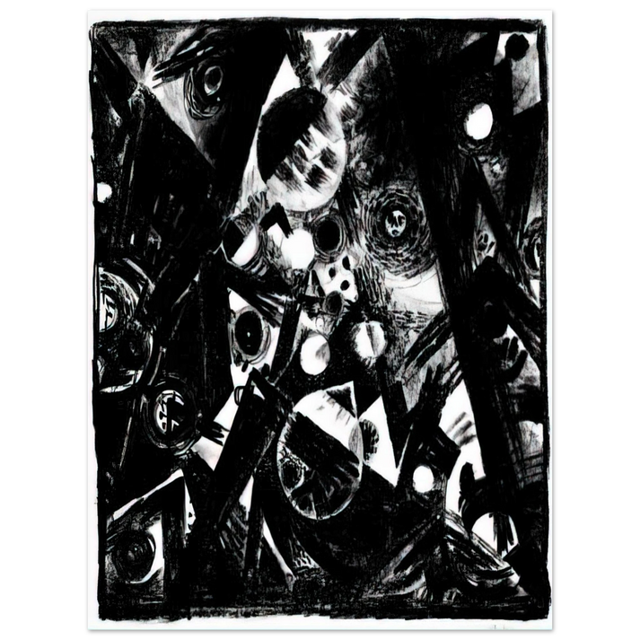 Johannes Itten - Komposition - 1919  75x100 cm / 30x40inches Fine Art Poster
