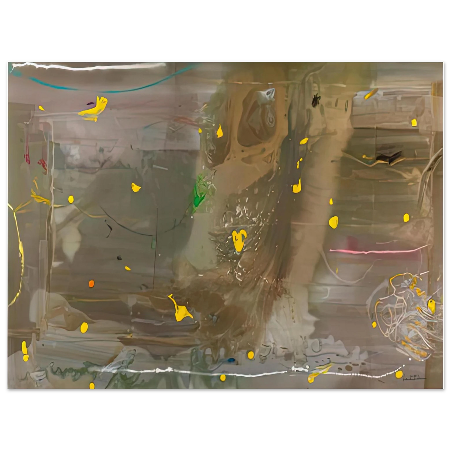 Helen Frankenthaler - HalleyÃ¢â‚¬â„¢s Comet, 1985- Wall Art - 60x80 cm / 24x32 inches - Fine Art Poster-canvas - -