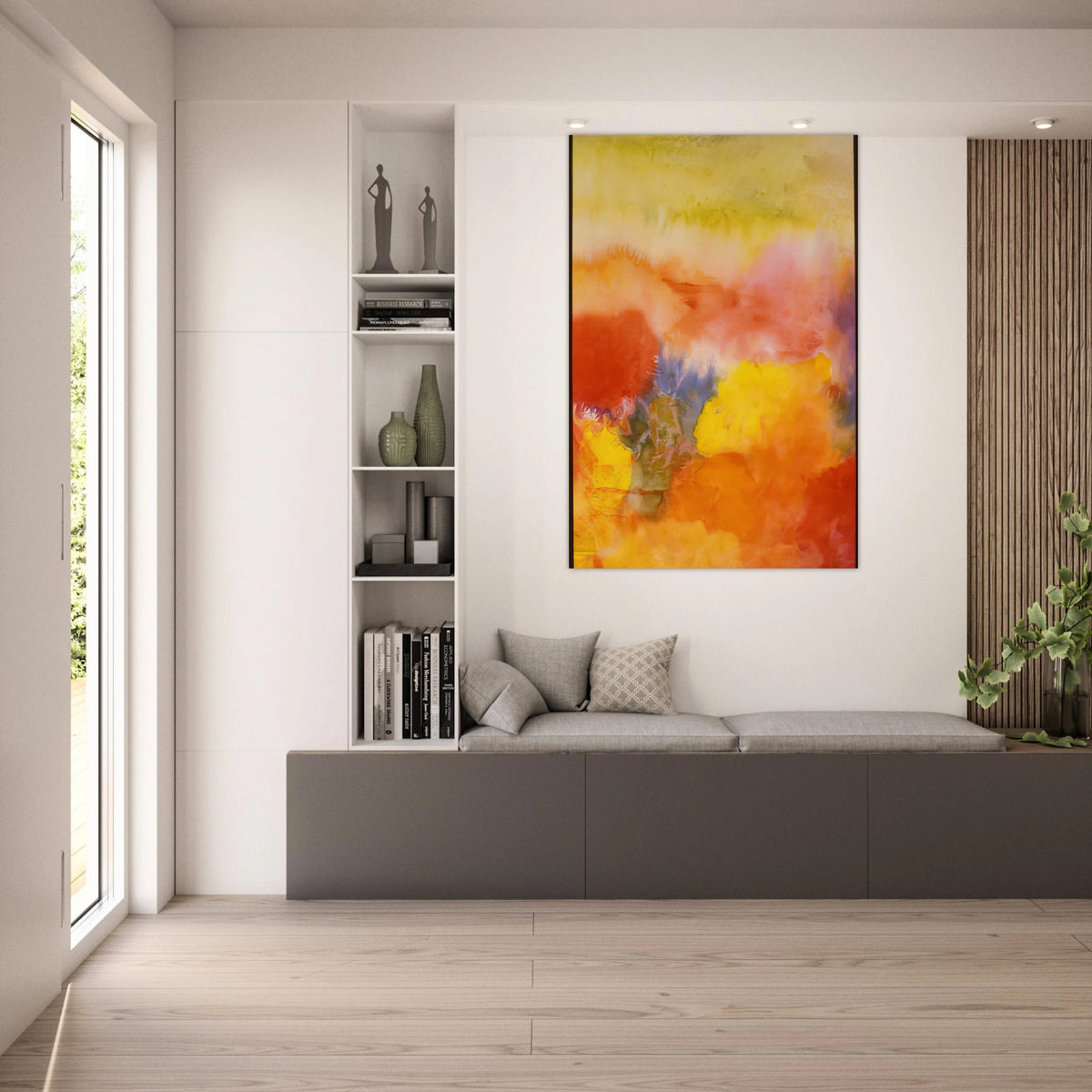 Abundance In The Garden - 1992 - Ronnie Landfield Art Prints - 100x150 cm / 40x60″ inches | Ronnie Landfield Poster | Ronnie Landfield Prints