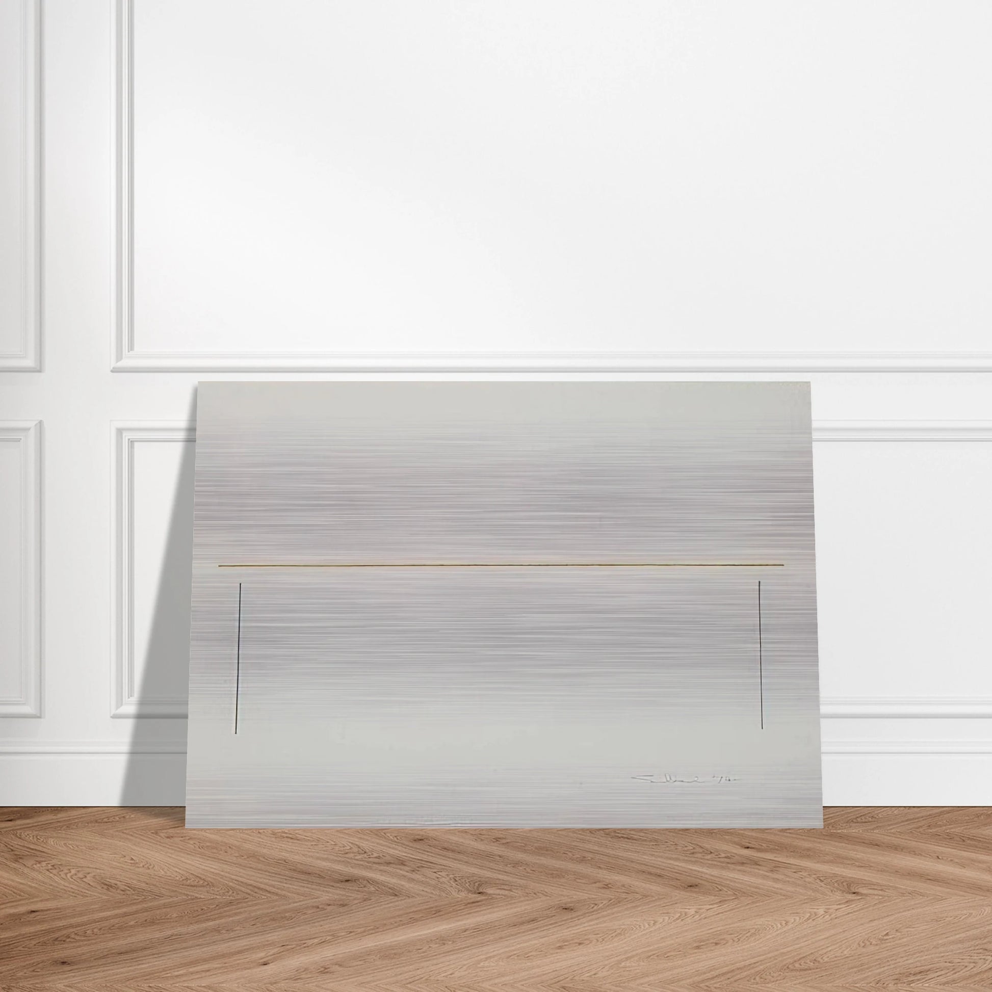 Untitled - 1974 - Fred Sandback Brushed Aluminum Print - 70x100 cm / 28x40 inches | Fred Sandback Aluminum Print | Fred Sandback Prints