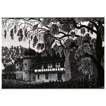 ESCHER (12) - MC Escher Brushed Aluminum Print - 70x100 cm / 28x40 inches | MC Escher Aluminum Print | MC Escher Prints