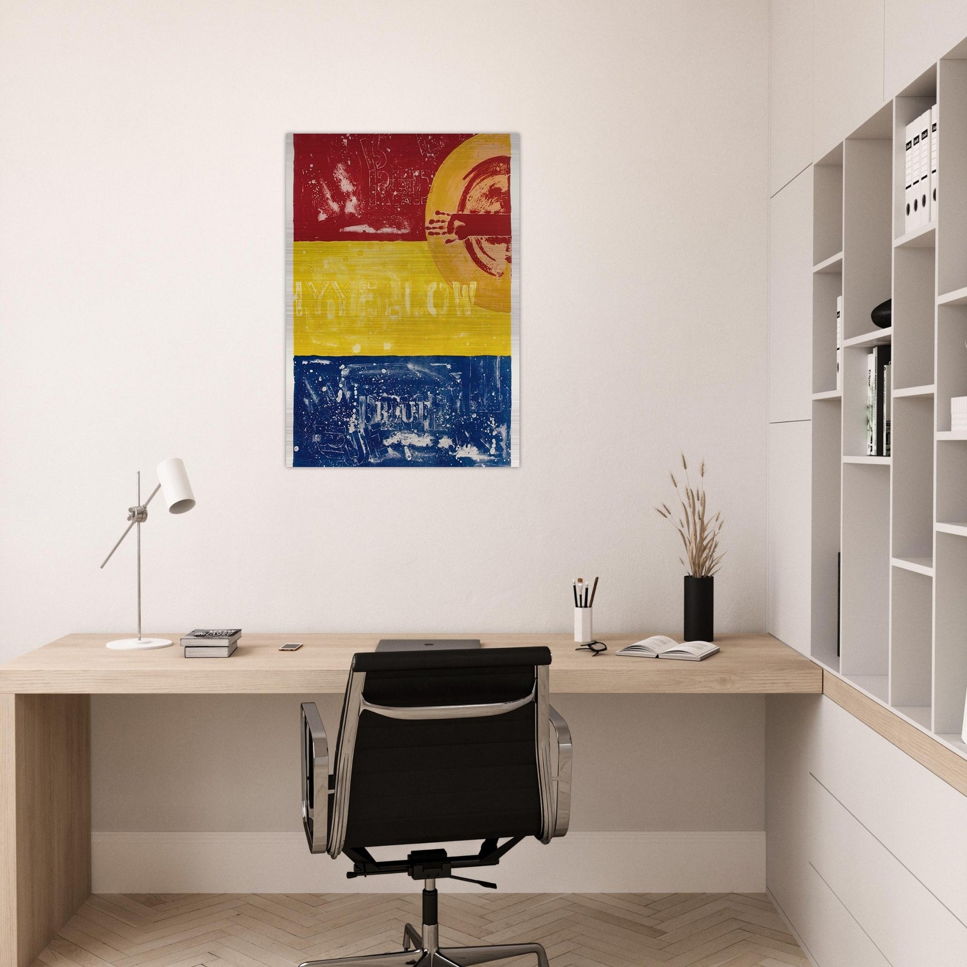 PERISCOPE I ULAE 200 - Jasper Johns Brushed Aluminum Print - 70x100 cm / 28x40 inches | Jasper Johns Aluminum Print | Jasper Johns Prints