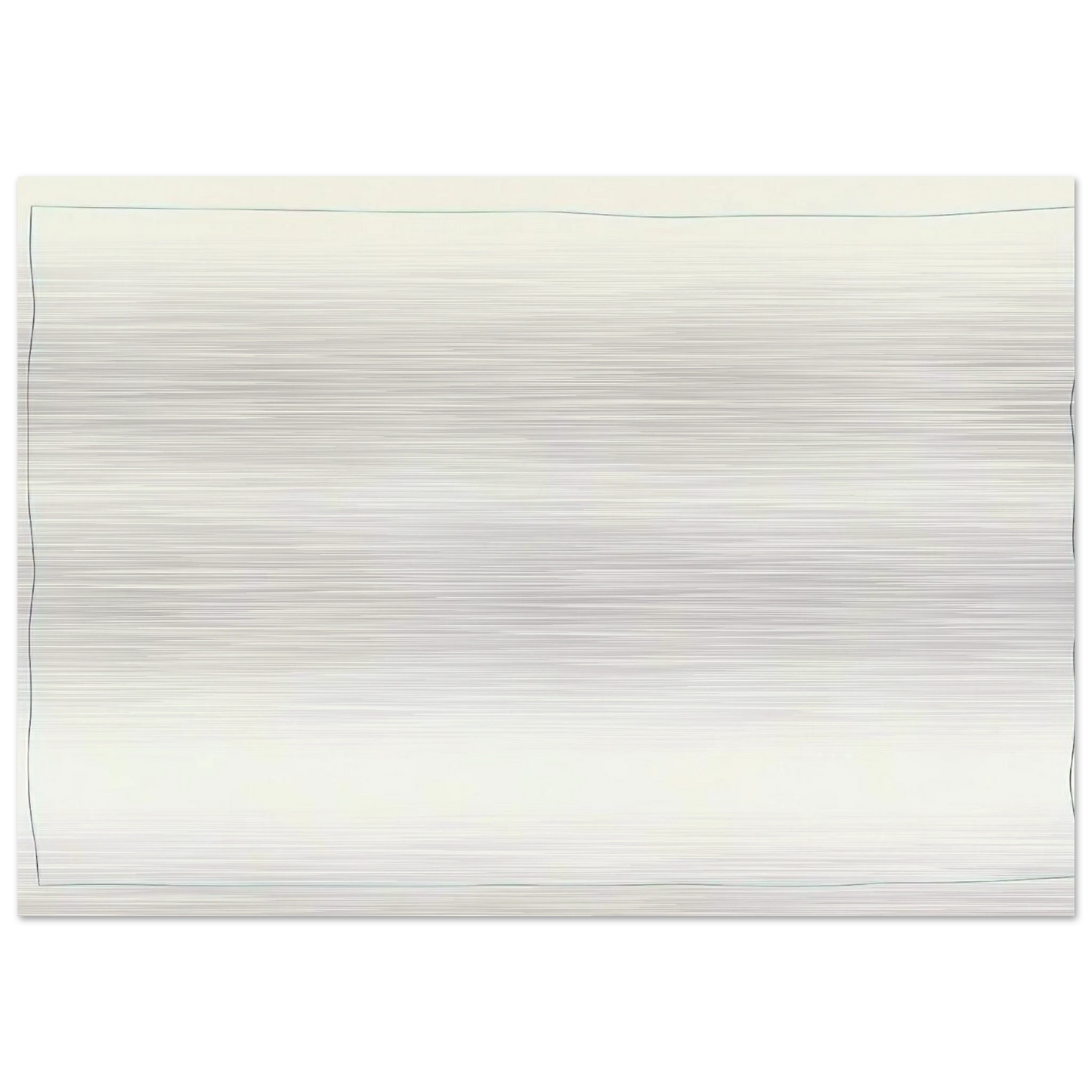 Bent Line Drawing - Robert Ryman Brushed Aluminum Print - 70x100 cm / 28x40 inches | Robert Ryman Aluminum Print | Robert Ryman Prints