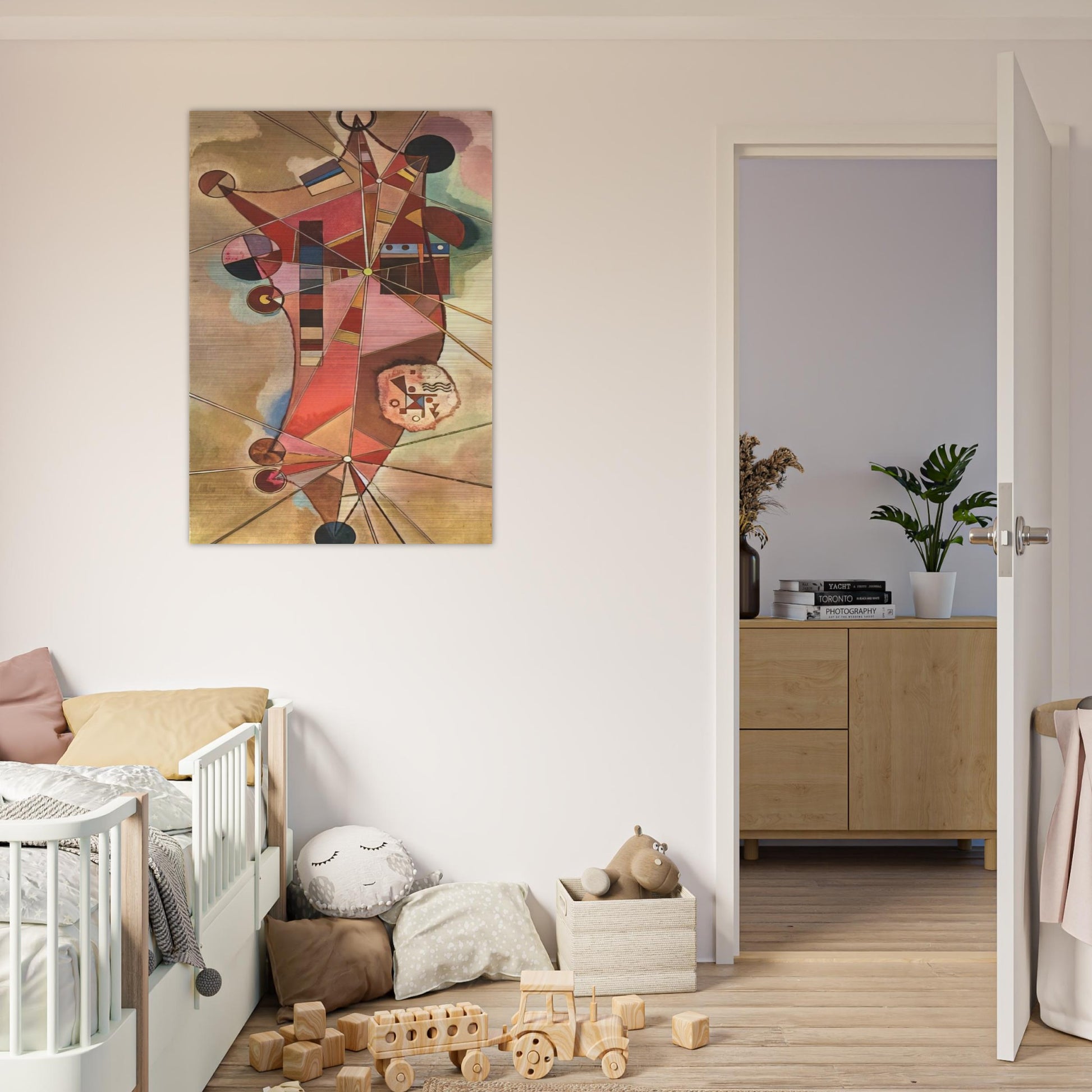 FIXED POINTS - Wassily Kandinsky Brushed Aluminum Print - 70x100 cm / 28x40 inches | Wassily Kandinsky Aluminum Print | Wassily Kandinsky Prints