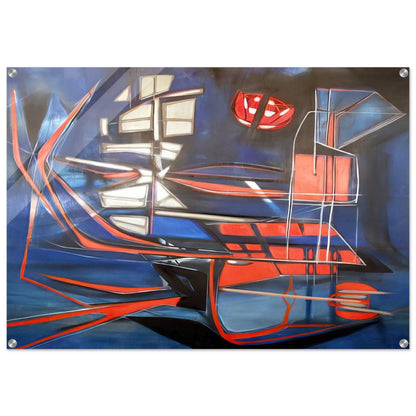 Science Fiction - 1948 - Jimmy Ernst Acrylic Print - 70x100 cm / 28x40″ inches
