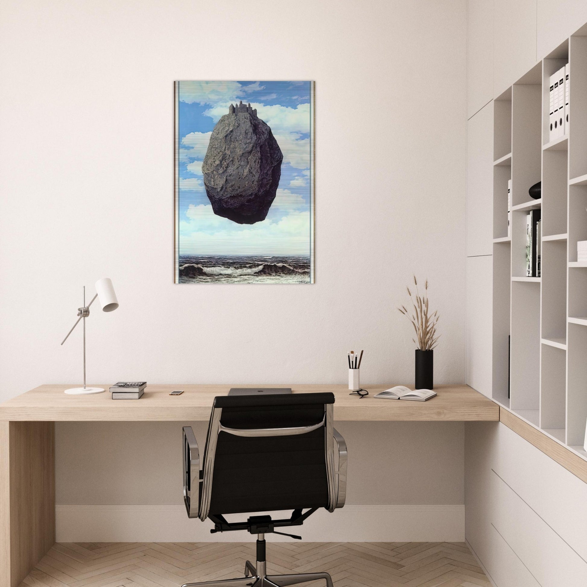 THE CASTLE OF THE PYRENEES 1959 - Rene Magritte Brushed Aluminum Print - 70x100 cm / 28x40 inches | Rene Magritte Aluminum Print | Rene Magritte Prints