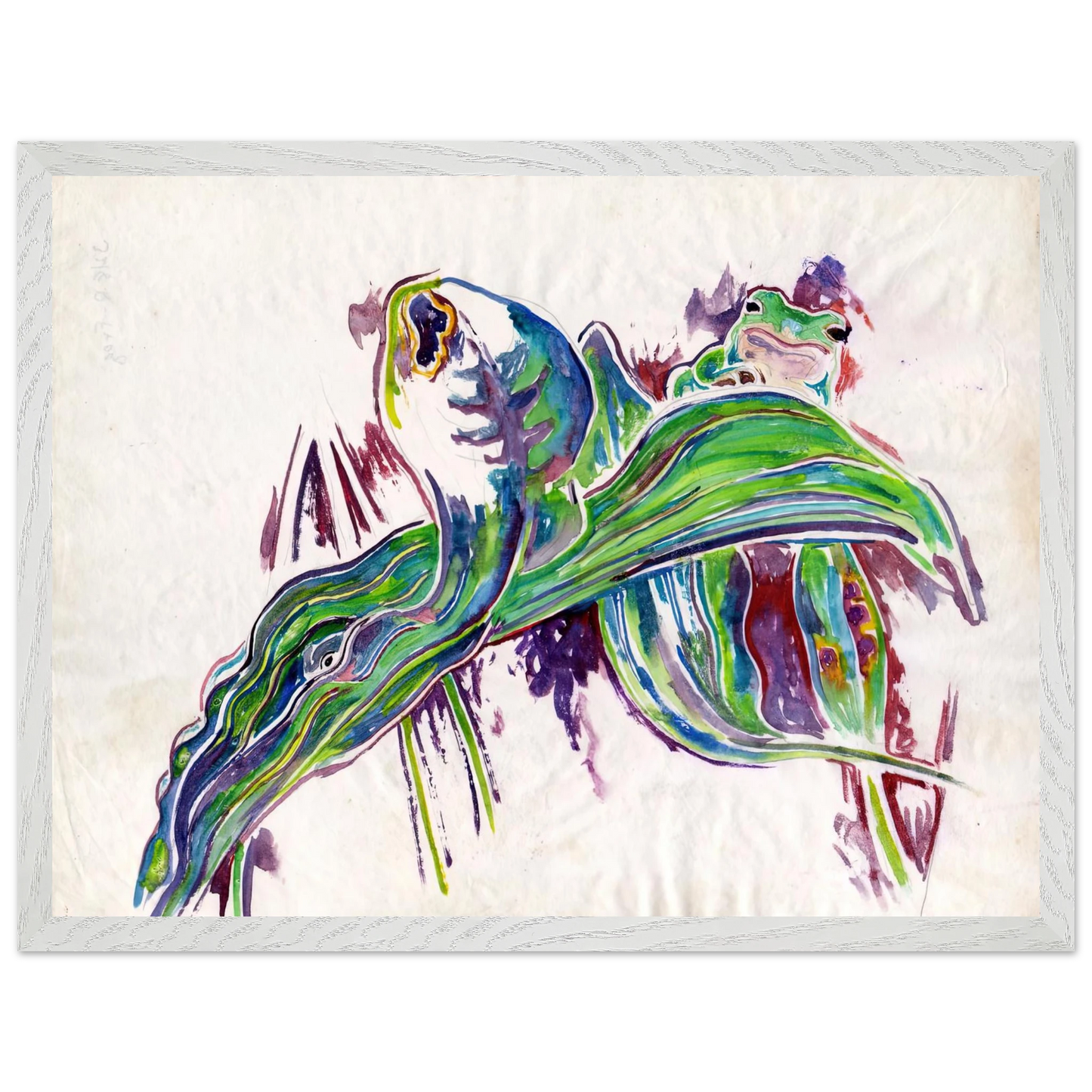 Walter Inglis Anderson - Walter Anderson Wall art - A2 (42 x 59.4  cm) - Premium Wooden Framed Poster With Fine Art Paper-canvas - Black frame