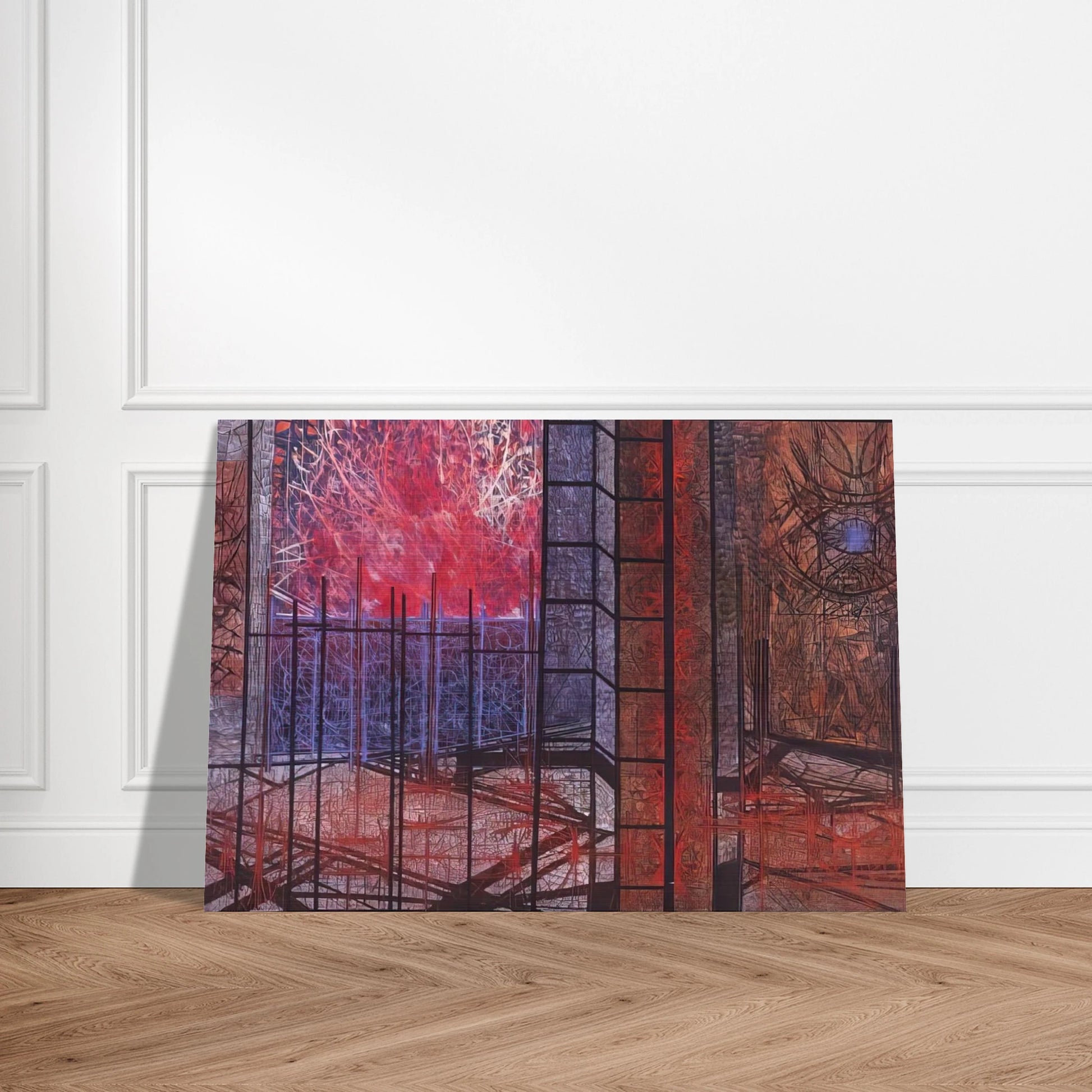 Chronicle - 1964 - Jimmy Ernst Brushed Aluminum Print - 70x100 cm / 28x40 inches | Jimmy Ernst Aluminum Print | Jimmy Ernst Prints