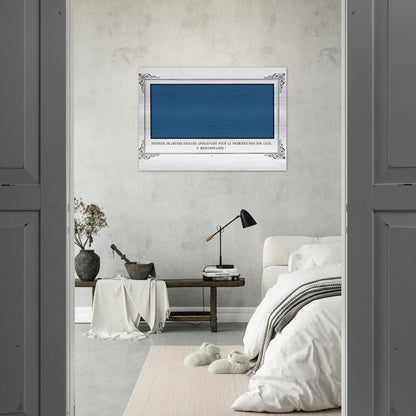The Awe of Navy Recruits Seeing for the First Time Your Blue, O Mediterranean Sea! - Alphonse Allais Brushed Aluminum Print - 70x100 cm / 28x40 inches | Alphonse Allais Aluminum Print | Alphonse Allais Prints