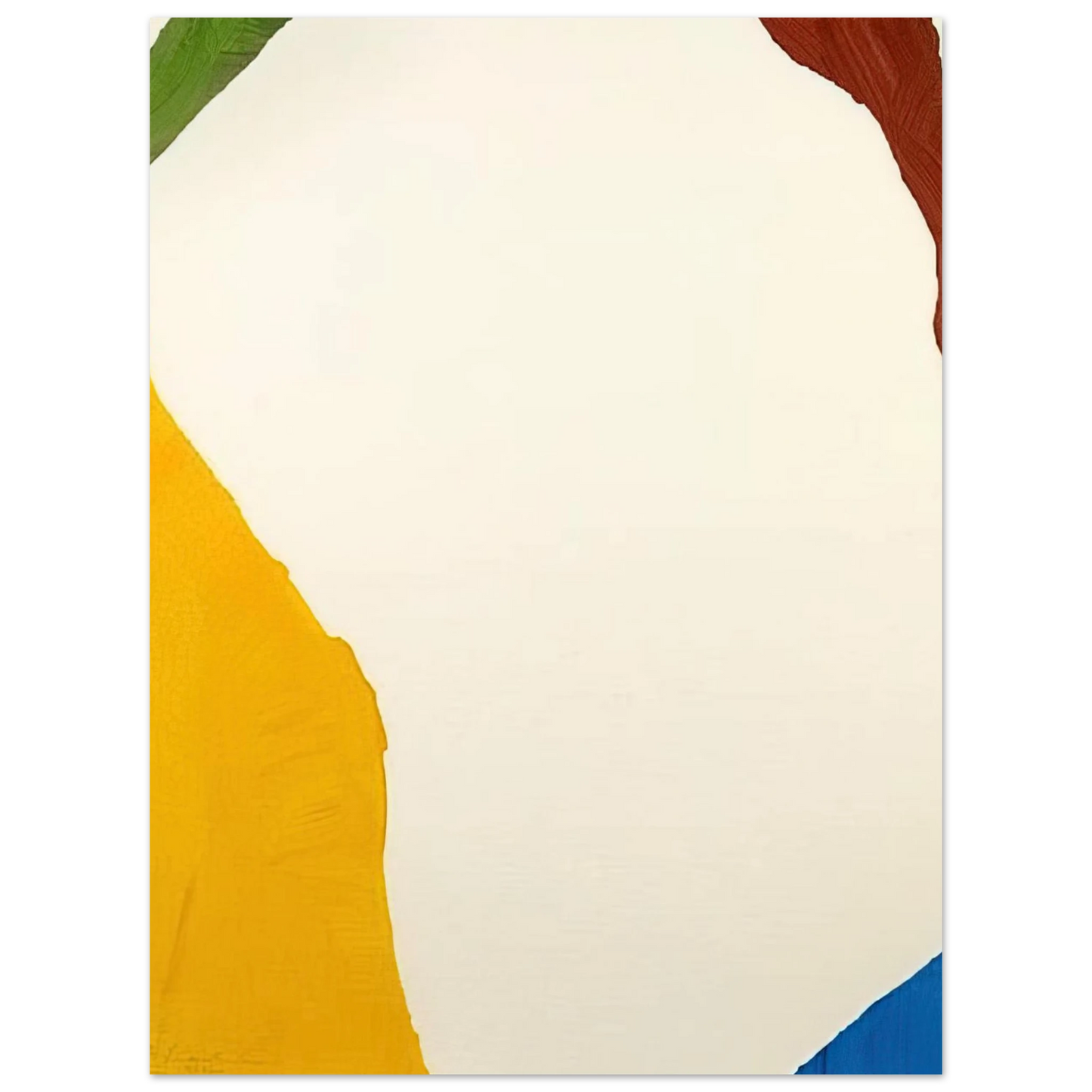 Helen Frankenthaler - Wind Directions - 1970 Wall art - 30x40 cm / 12x16 inches - Premium Wooden Framed Poster With Fine Art Paper-canvas - White frame