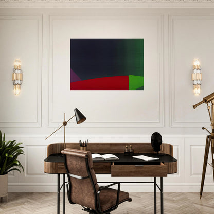 6.3.66 - 1966 - John Hoyland Brushed Aluminum Print - 70x100 cm / 28x40 inches | John Hoyland Aluminum Print | John Hoyland Prints