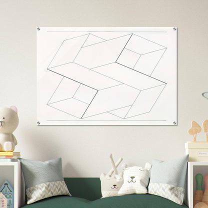 STRUCTURAL CONSTELLATION 1962 - Josef Albers Acrylic Print - 70x100 cm / 28x40″ inches