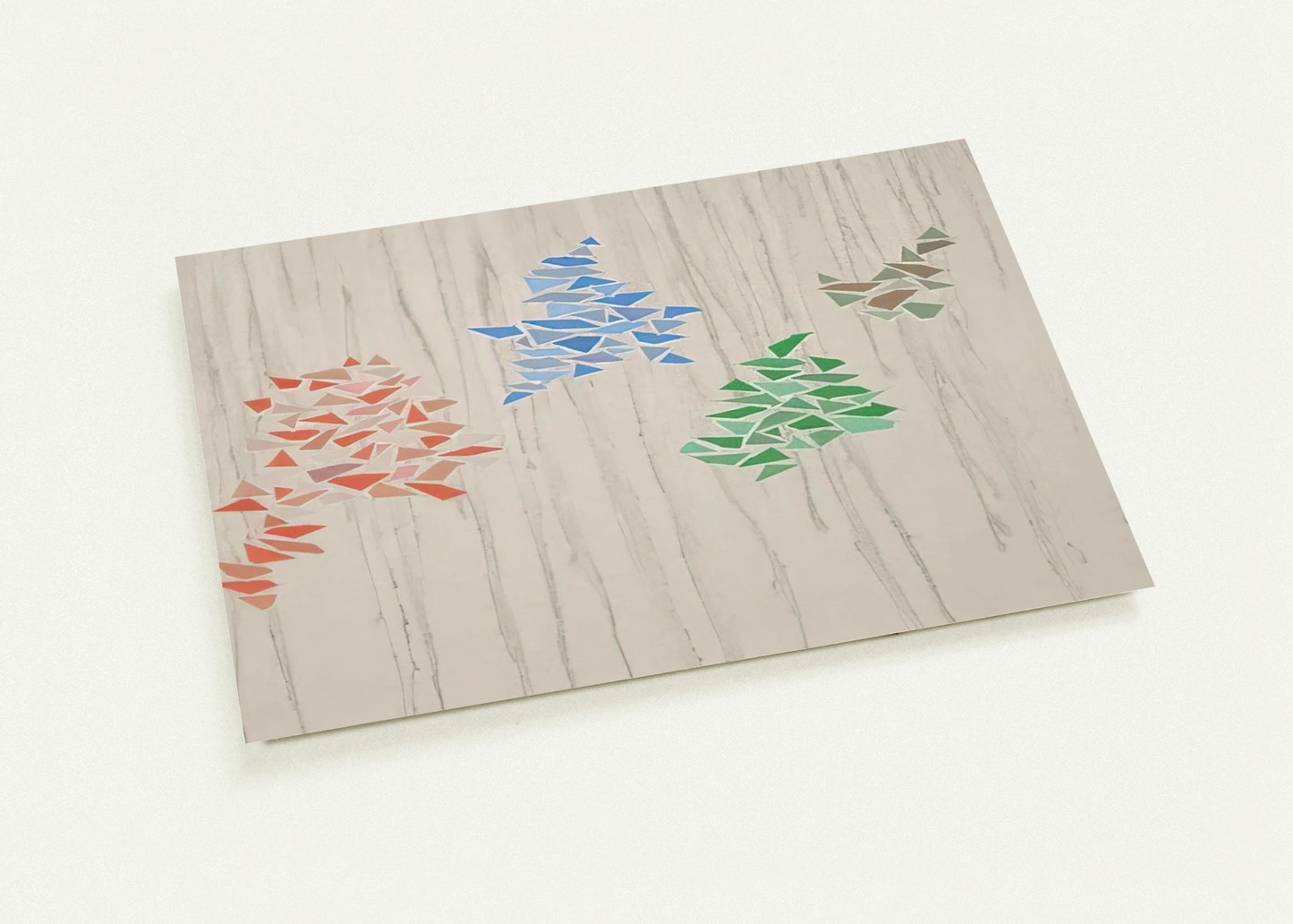 Colors on Gray - 1975 By Robert Goodnough Pack of 10 Post Cards | Robert Goodnough Post Cards | A6 (10.5 x 14.8 cm) - 4.1 x 5.8 inches