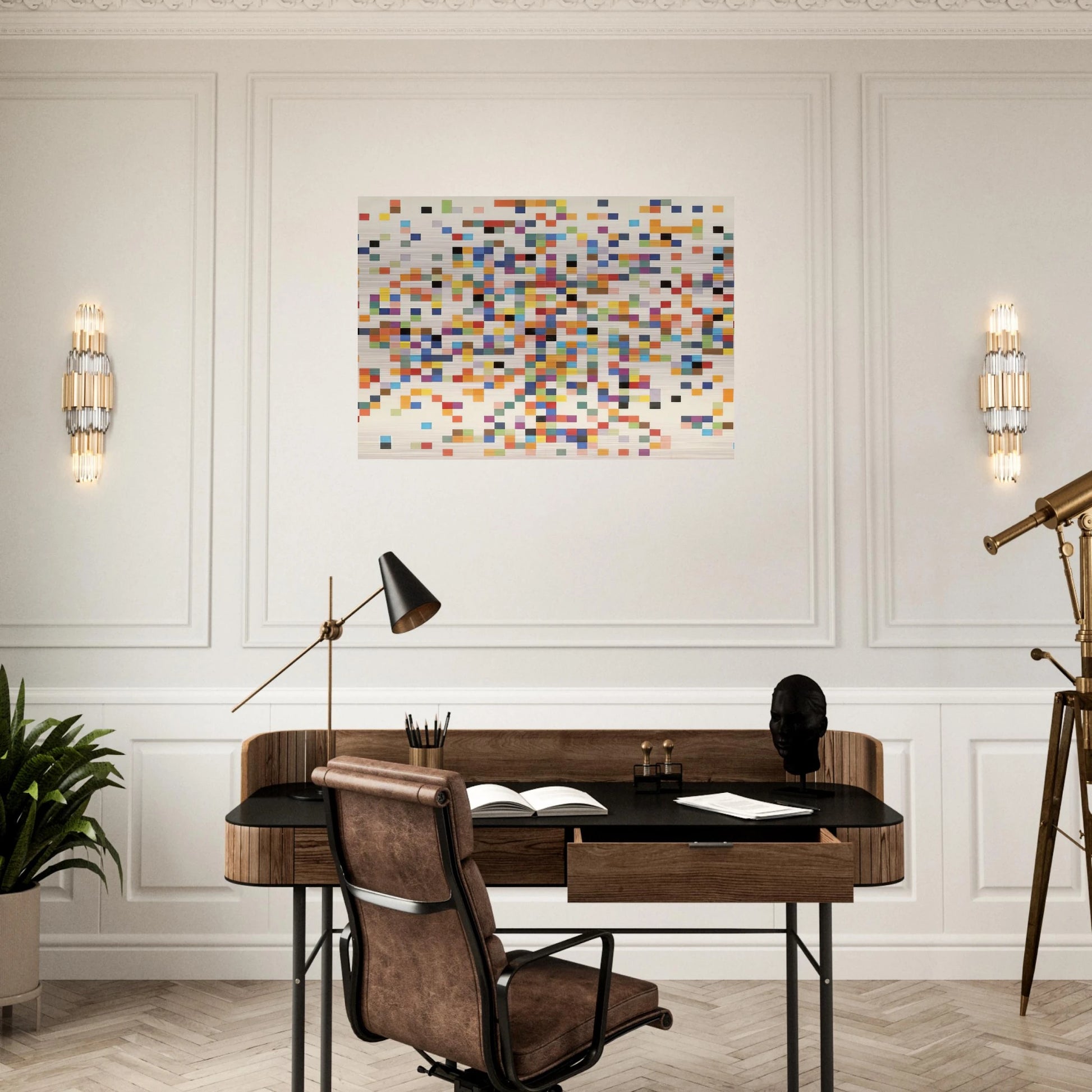 Spectrum Colors Arranged by Chance II - Ellsworth Kelly Brushed Aluminum Print - 70x100 cm / 28x40 inches | Ellsworth Kelly Aluminum Print | Ellsworth Kelly Prints