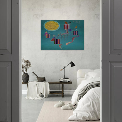 INTIME MESSAGE 1942 - Wassily Kandinsky Brushed Aluminum Print - 70x100 cm / 28x40 inches | Wassily Kandinsky Aluminum Print | Wassily Kandinsky Prints