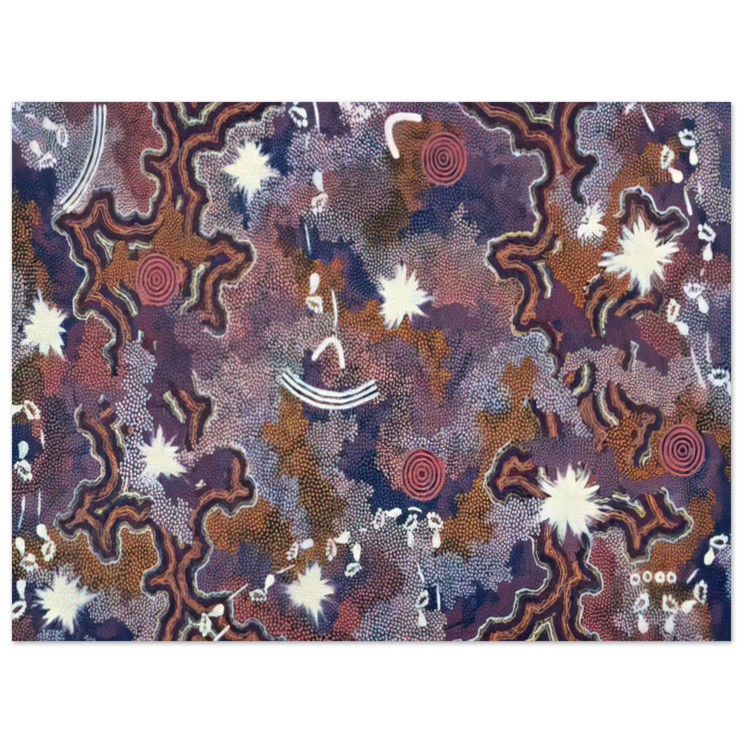 Clifford Possum Tjapaltjarri - Ngarlu - 1994  75x100 cm / 30x40inches Fine Art Poster