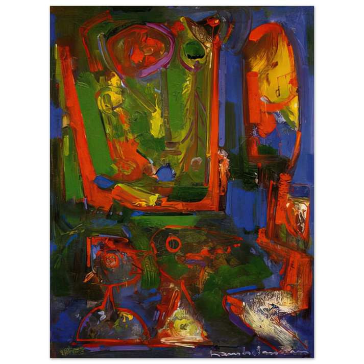 Hans Hofmann - Asklepois  75x100 cm / 30x40inches Fine Art Poster