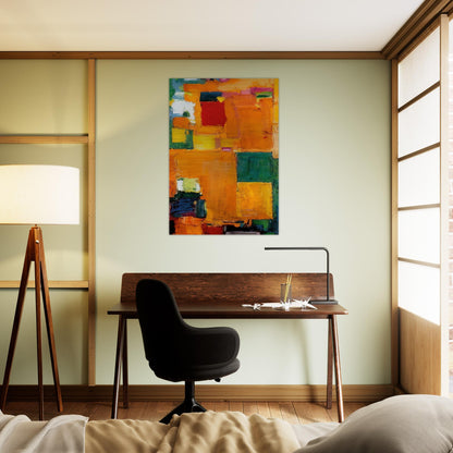 Kaleidos - Hans Hofmann Brushed Aluminum Print - 70x100 cm / 28x40 inches | Hans Hofmann Aluminum Print | Hans Hofmann Prints