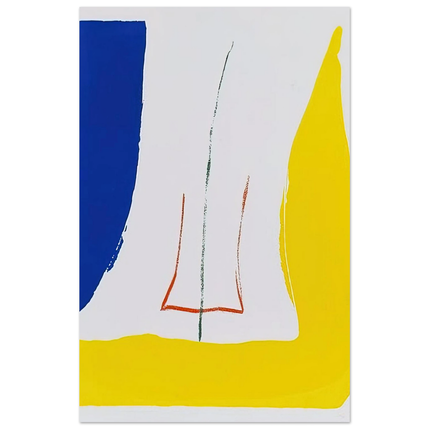 Helen Frankenthaler - Sun Corner - 1968 Wall art - 45x60 cm / 18x24 inches - Fine Art Poster-canvas - -