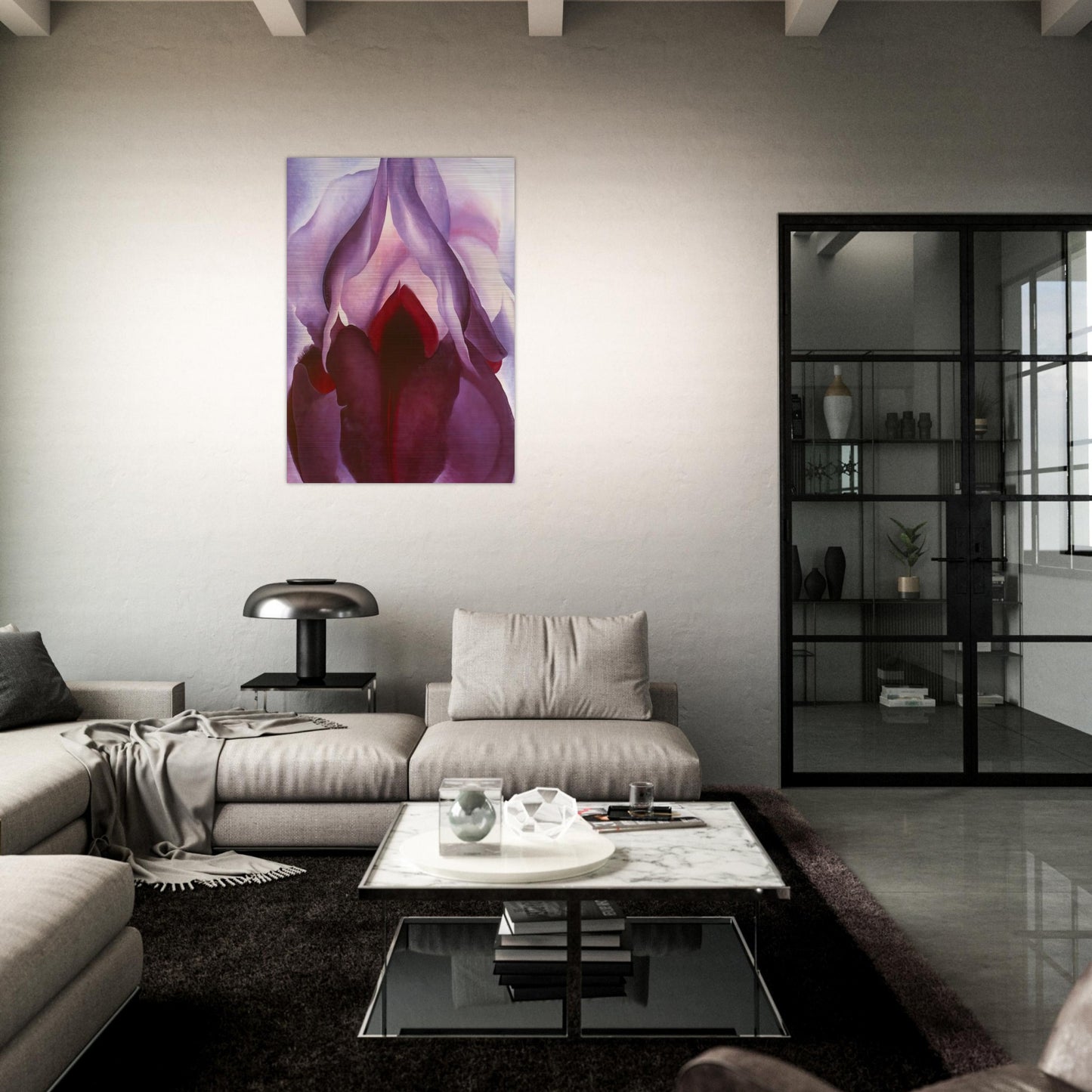 Flower of Life II - Georgia O'Keeffe Brushed Aluminum Print - 70x100 cm / 28x40 inches | Georgia O'Keeffe Aluminum Print | Georgia O'Keeffe Prints