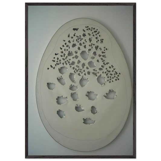 Concept Spatiale - 1963 - Lucio Fontana 70x100 cm / 28x40 inches Framed Art Print – Black Wooden Frame