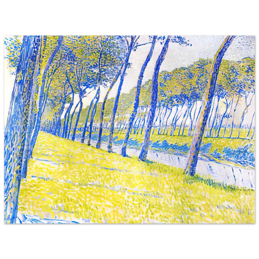 Theo van Rysselberghe - CANAL IN FLANDERS 1894  75x100 cm / 30x40inches Fine Art Poster