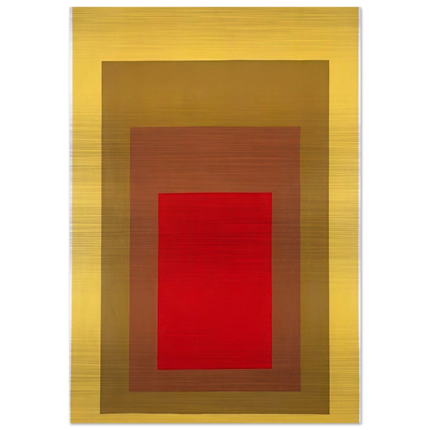 HOMAGE TO THE SQUARE 1967 1 - Josef Albers Brushed Aluminum Print - 70x100 cm / 28x40 inches | Josef Albers Aluminum Print | Josef Albers Prints